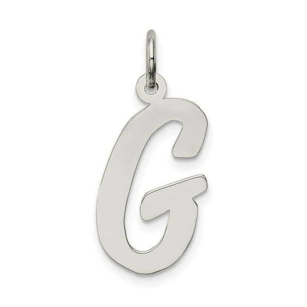 FB Jewels Solid Sterling Silver G Charm 